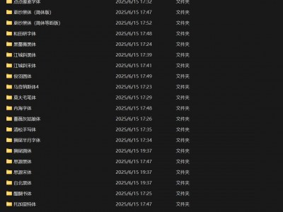 160+款全网真正免费可商用精品字体合集